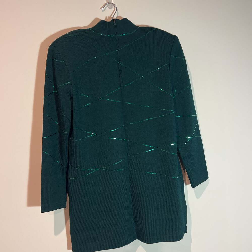 St. John Emerald Green Embellished Skirt Set - image 3